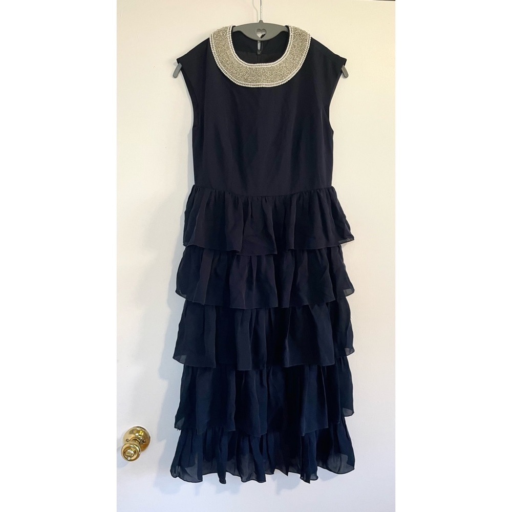Boutique Embellished Ruffle Dress - Picture 1 of 4